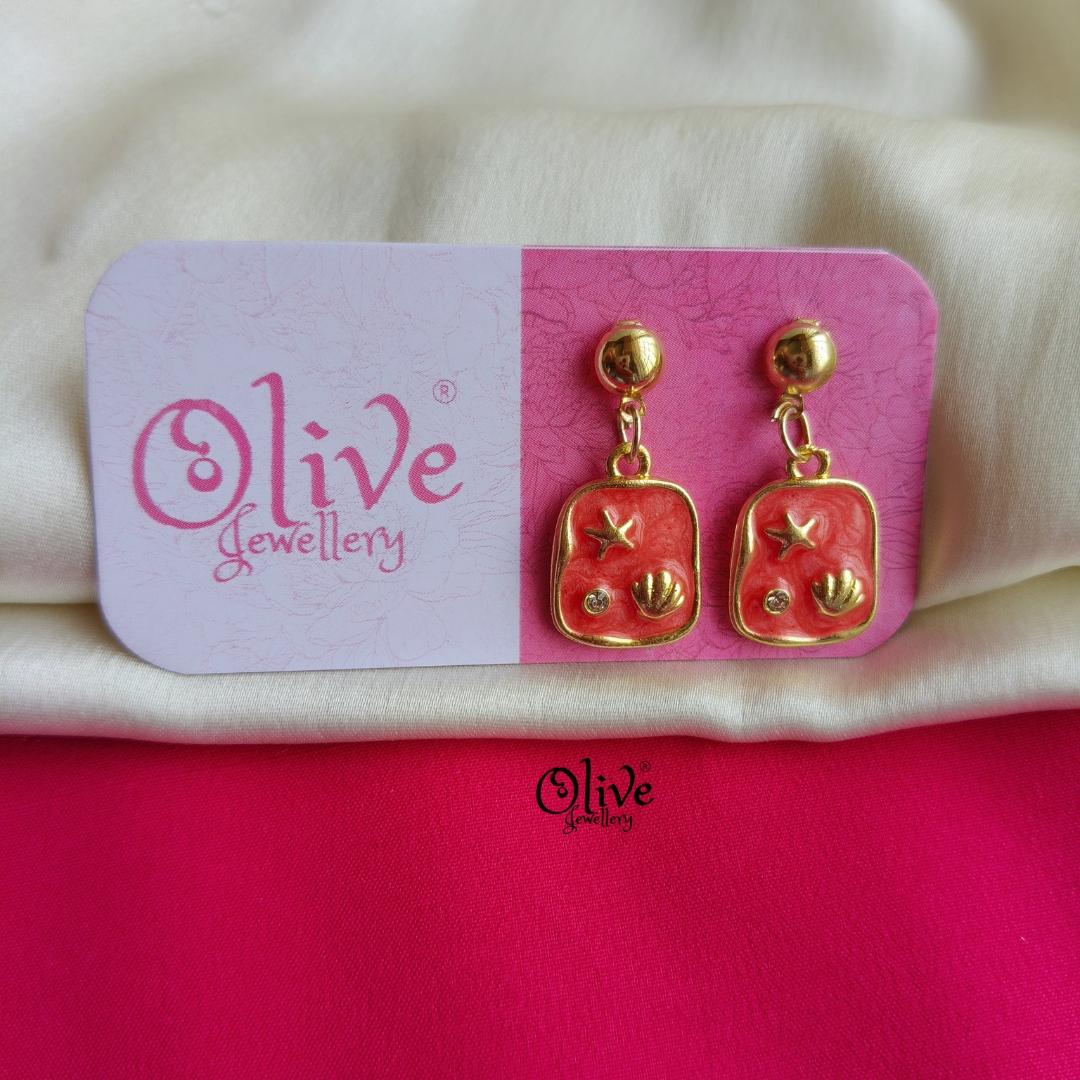 Enamel Earrings-1499