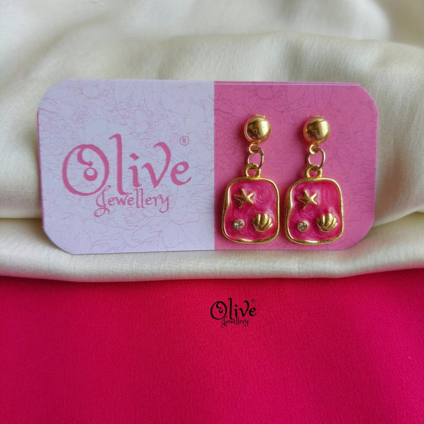 Enamel Earrings-1499