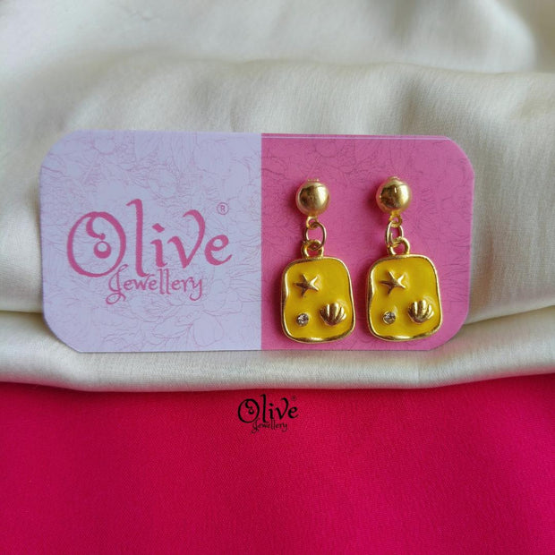 Enamel Earrings-1499