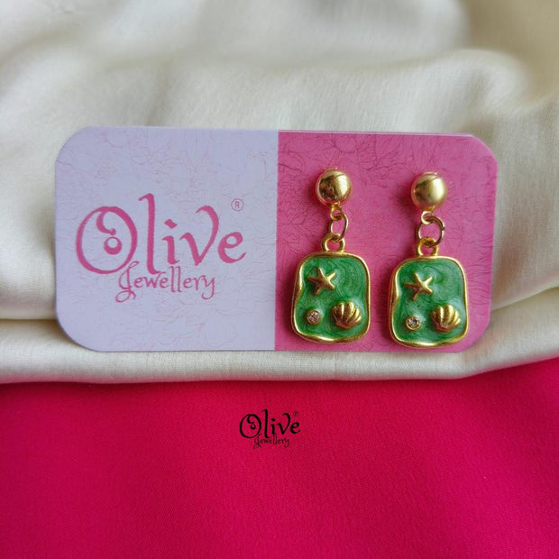 Enamel Earrings-1499