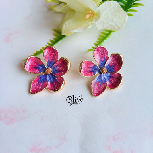 Enamel Earrings-1522