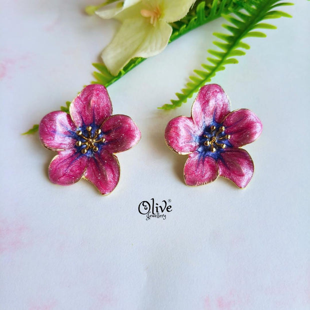 Enamel Earrings-1529