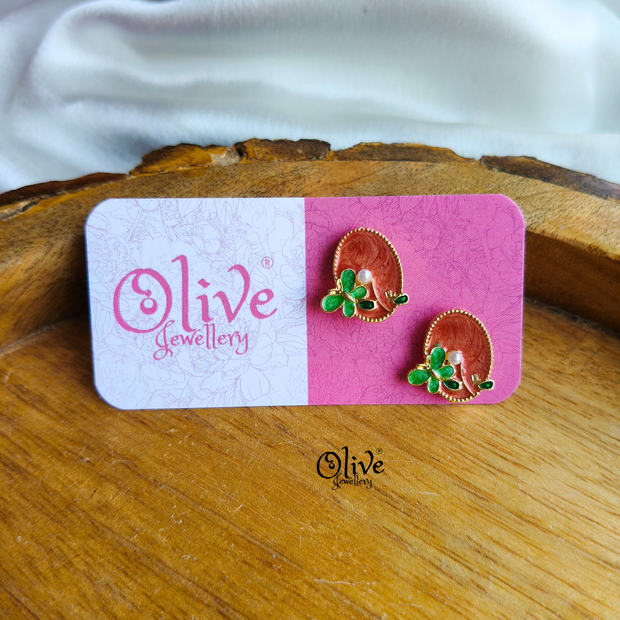 Enamel Earrings-1533