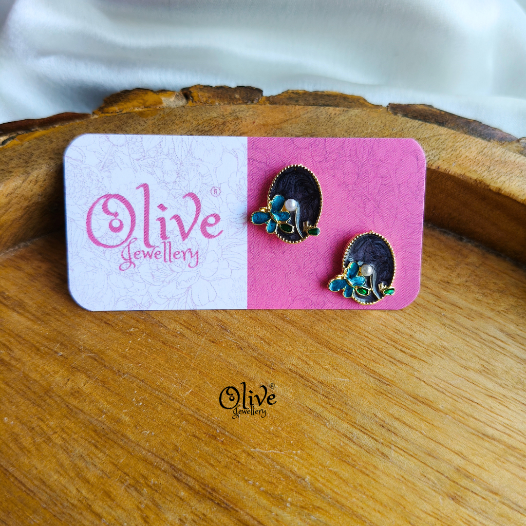 Enamel Earrings-1533