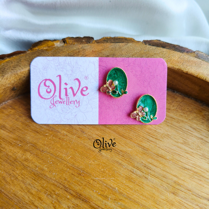 Enamel Earrings-1533