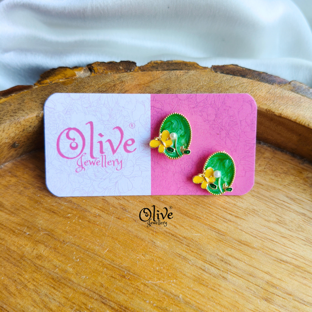 Enamel Earrings-1533