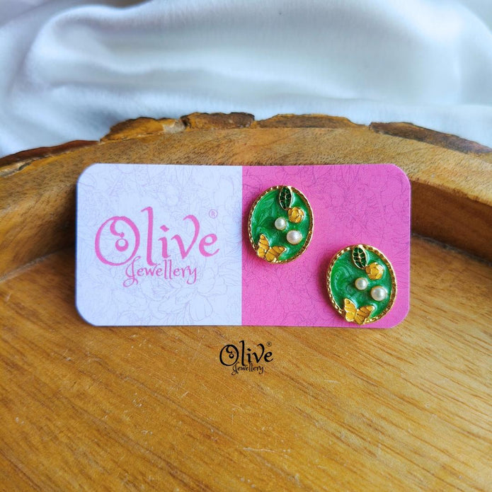 Enamel Earrings-1545