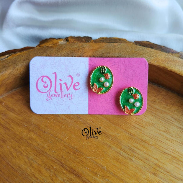 Enamel Earrings-1545