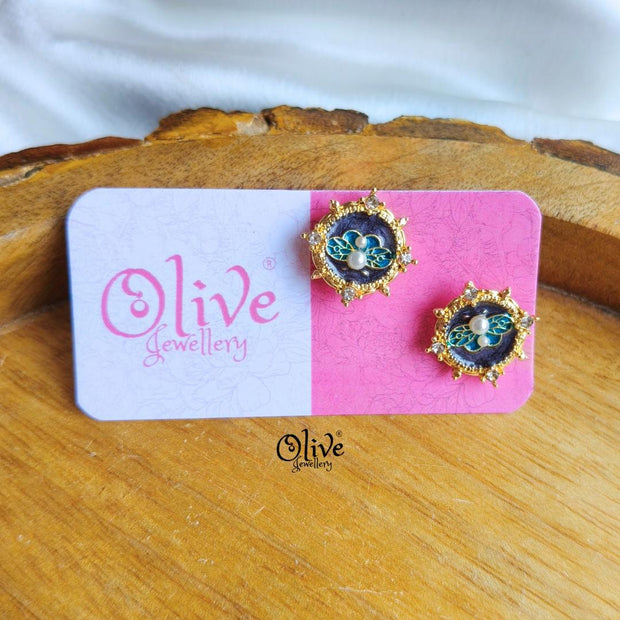 Enamel Earrings-1557