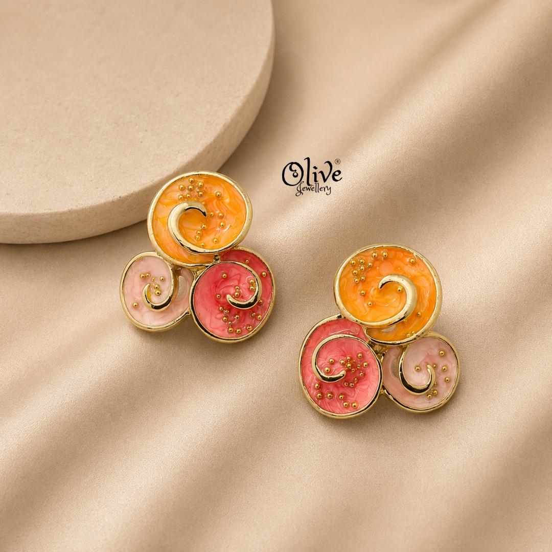 Enamel Earrings-1575