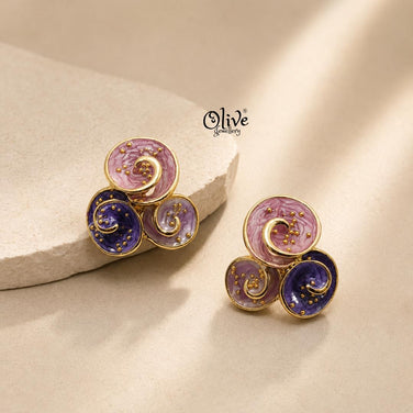 Enamel Earrings-1575