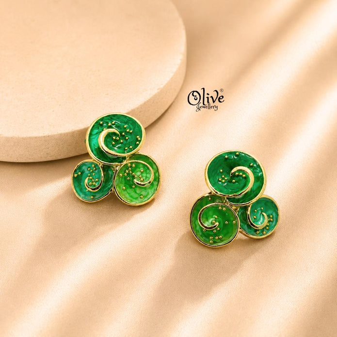 Enamel Earrings-1575