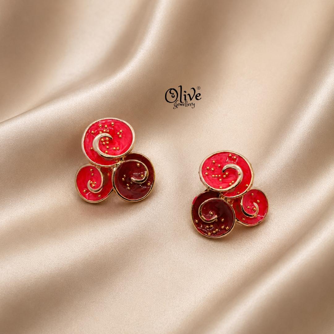 Enamel Earrings-1575