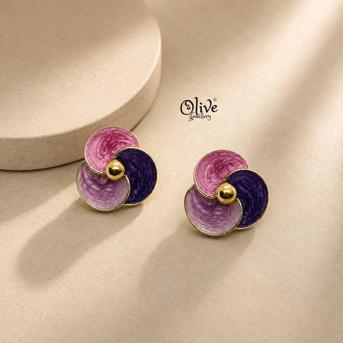 Enamel Earrings-1581