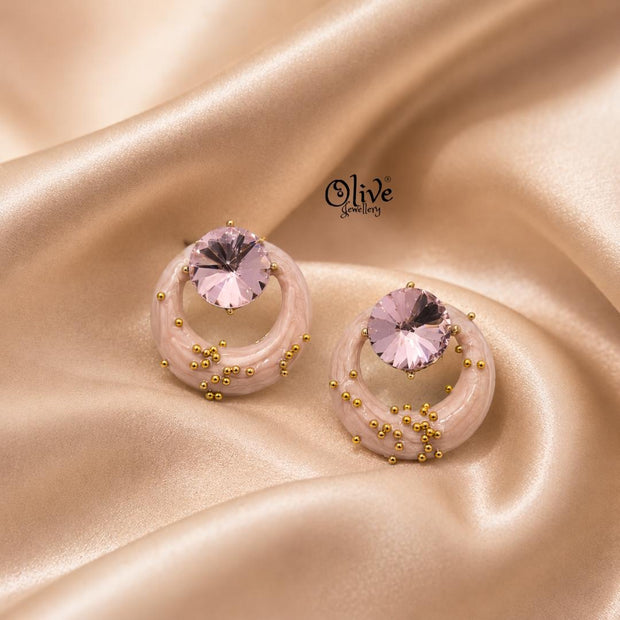 Enamel Earrings-1590