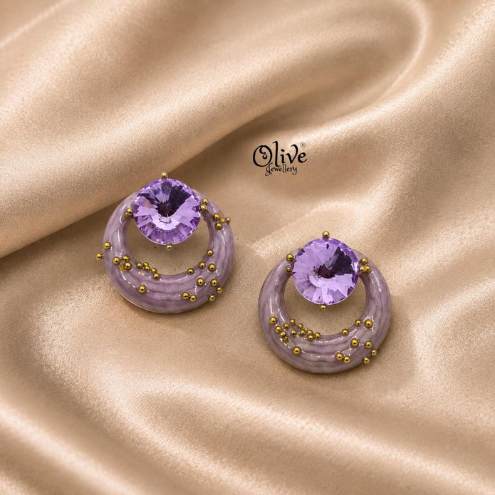 Enamel Earrings-1590