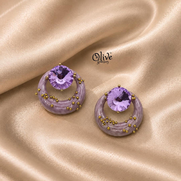 Enamel Earrings-1590
