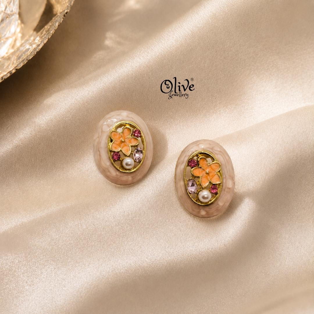 Enamel Earrings-1596