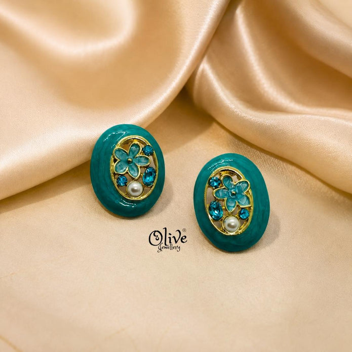 Enamel Earrings-1596
