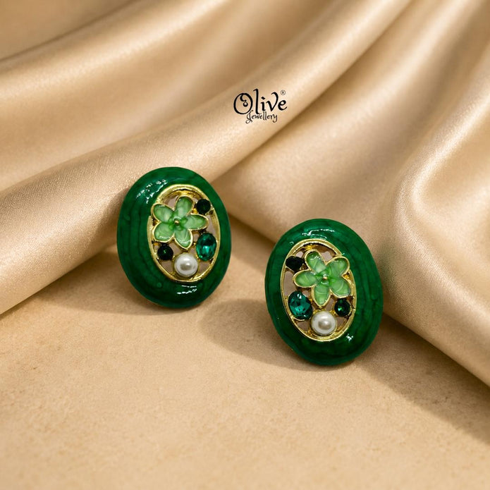 Enamel Earrings-1596
