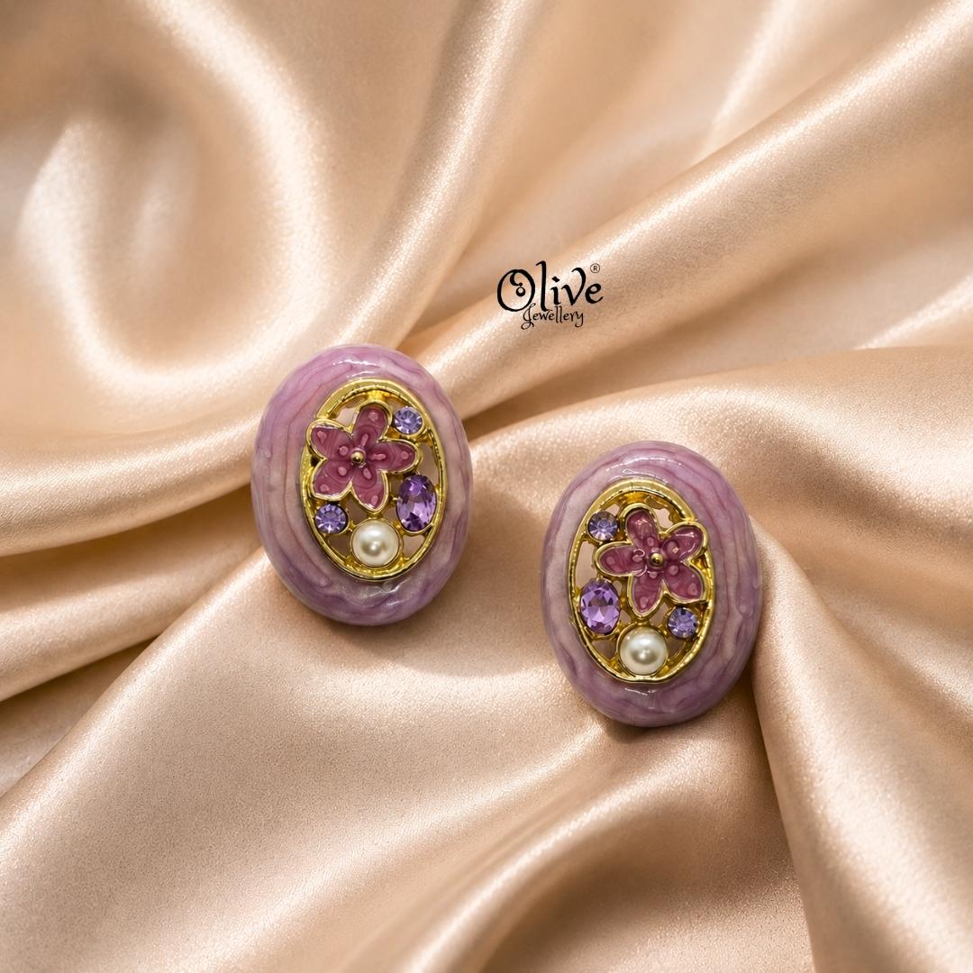 Enamel Earrings-1596