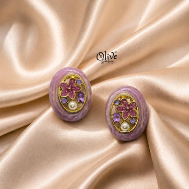 Enamel Earrings-1596