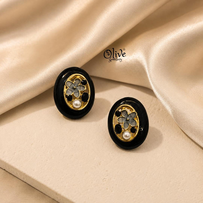 Enamel Earrings-1596