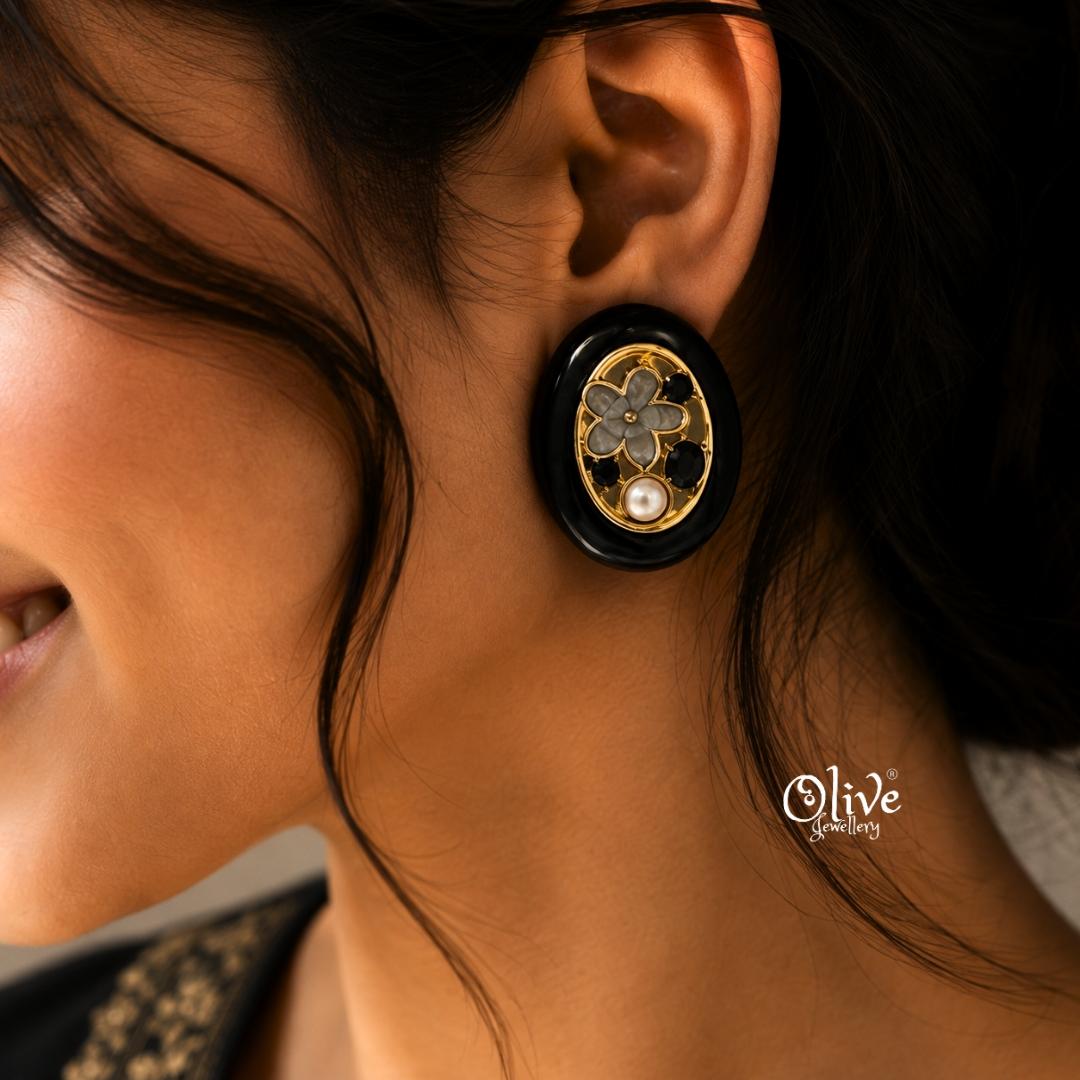 Enamel Earrings-1596