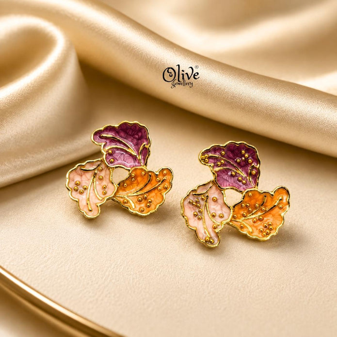 Enamel Earrings-1602