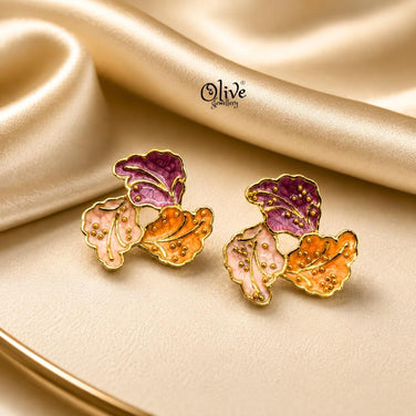 Enamel Earrings-1602