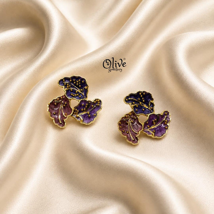 Enamel Earrings-1602