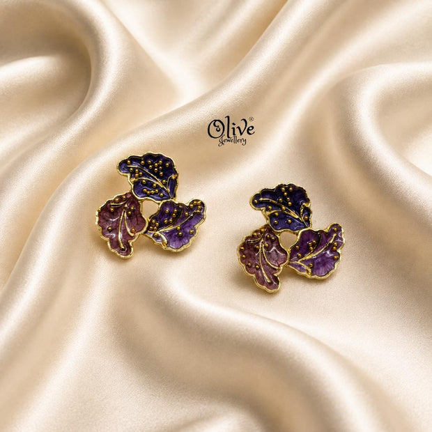 Enamel Earrings-1602