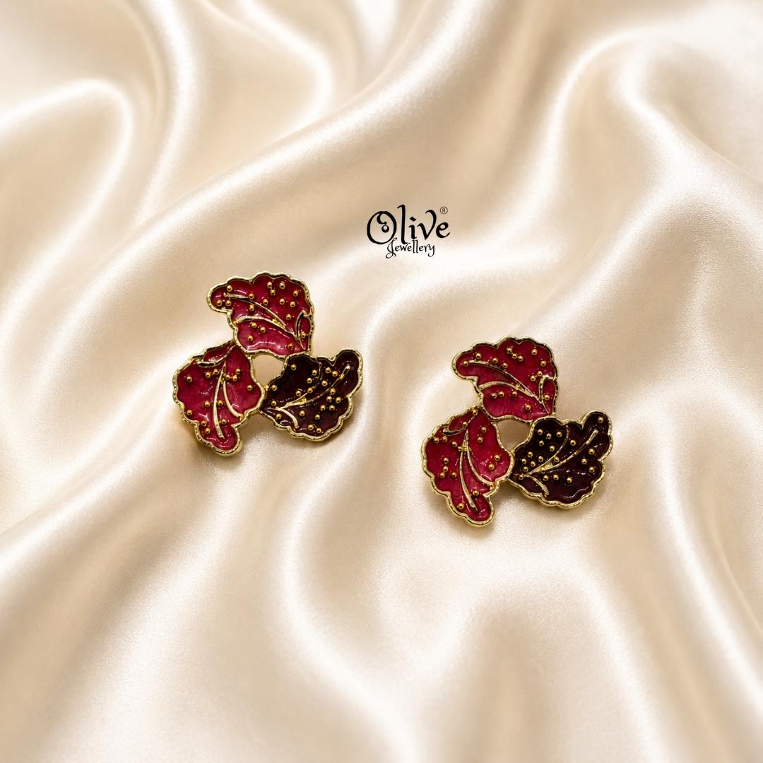 Enamel Earrings-1602