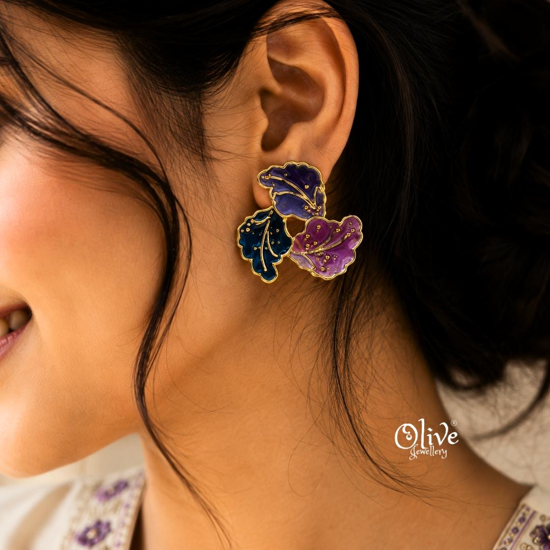 Enamel Earrings-1602