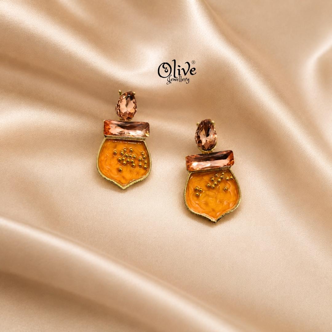 Enamel Earrings-1608