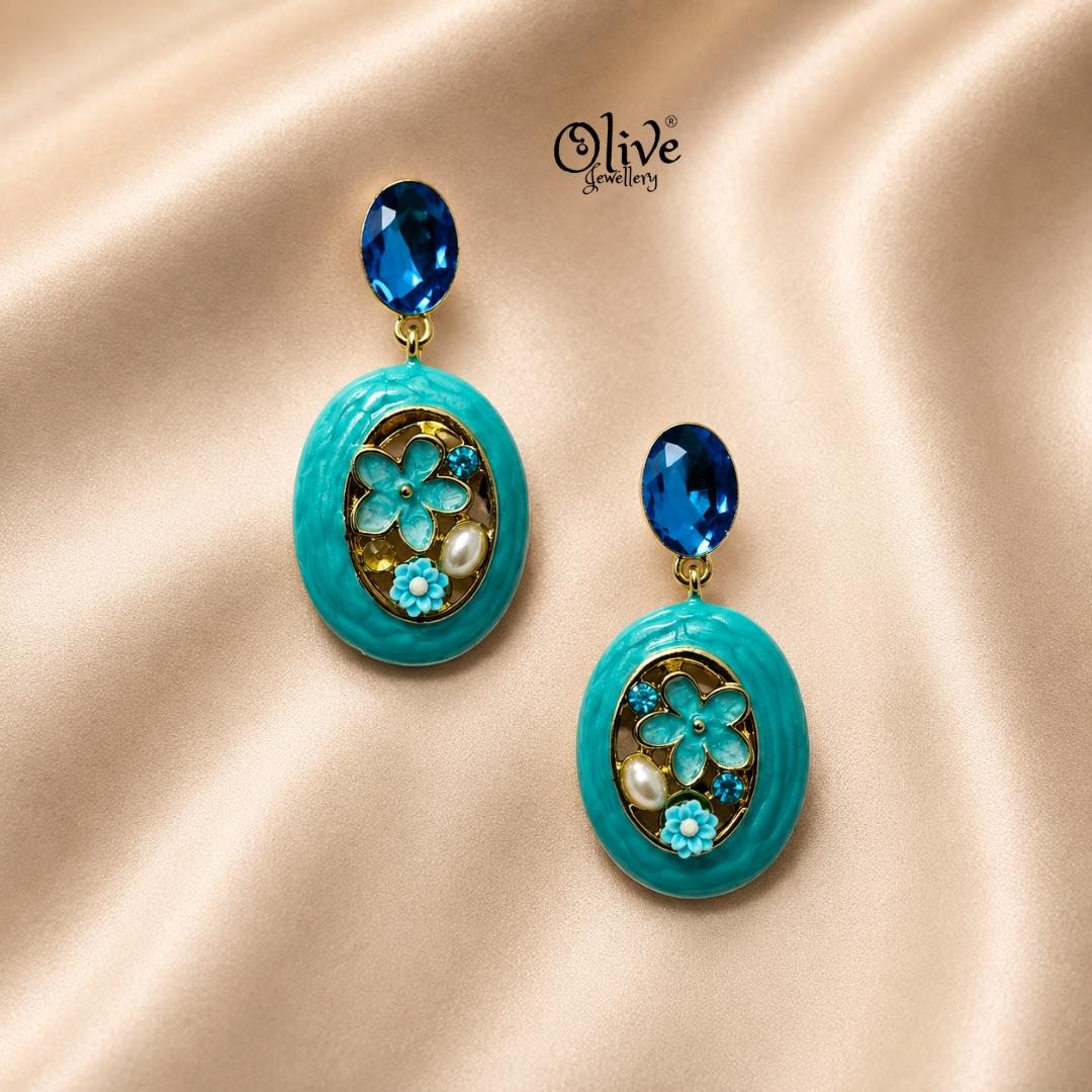 Enamel Earrings-1614
