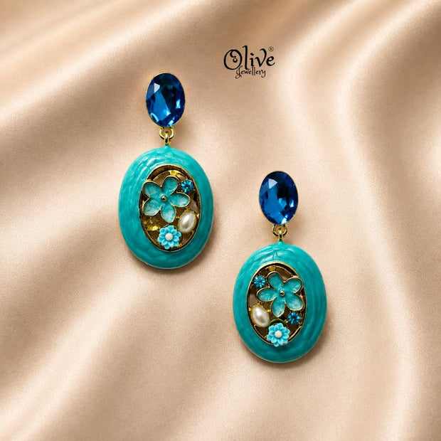 Enamel Earrings-1614
