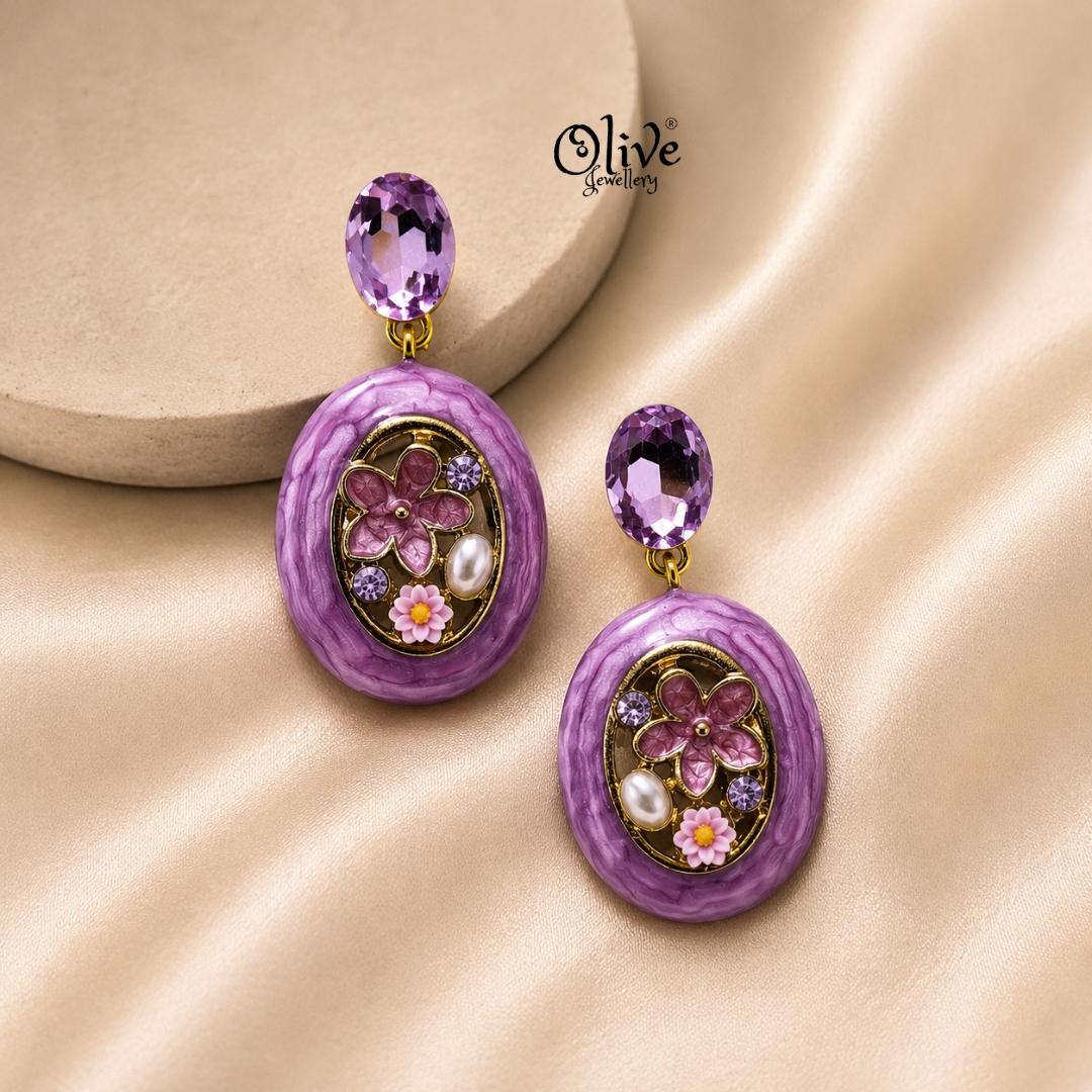 Enamel Earrings-1614