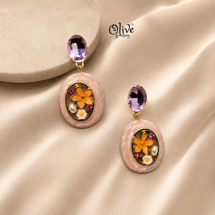 Enamel Earrings-1614