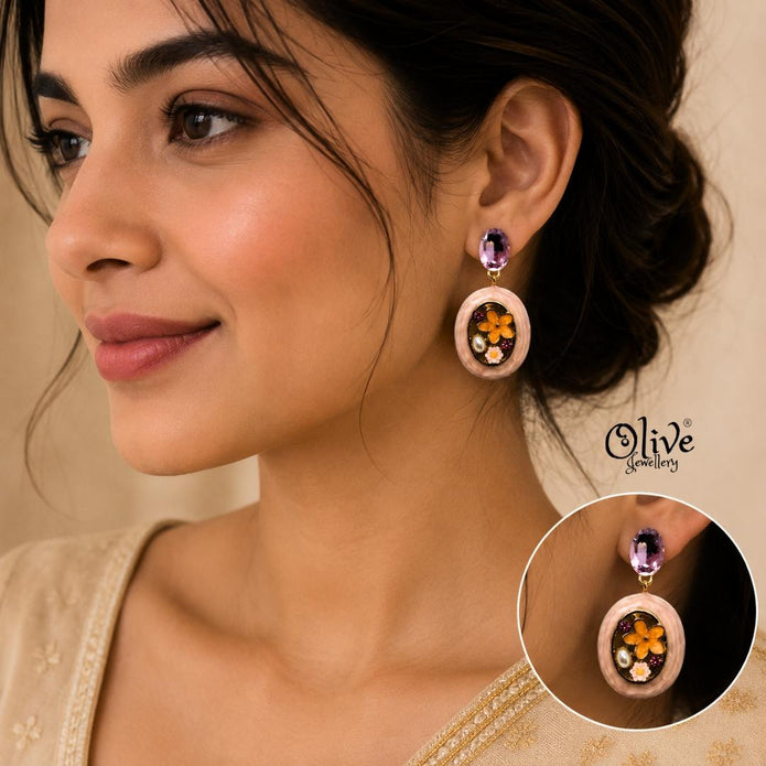 Enamel Earrings-1614