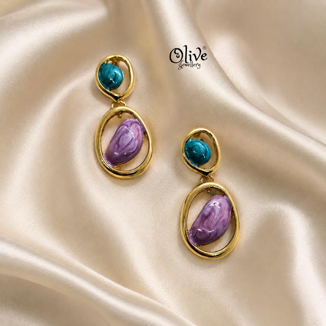 Enamel Earrings-1623