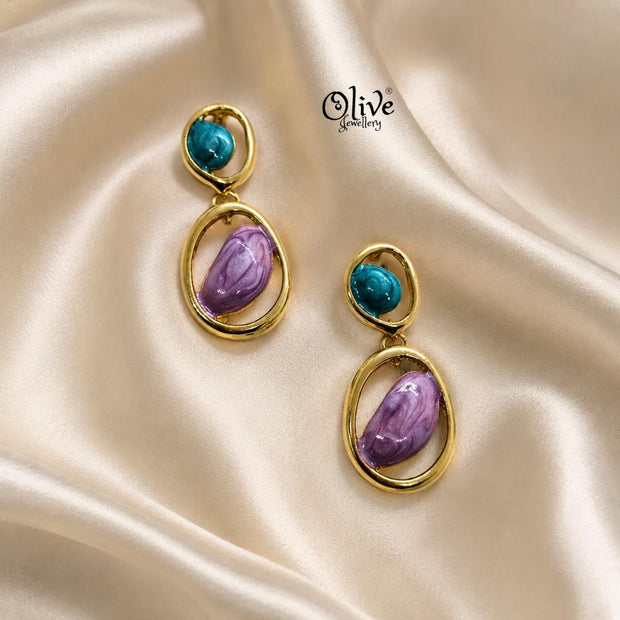 Enamel Earrings-1623