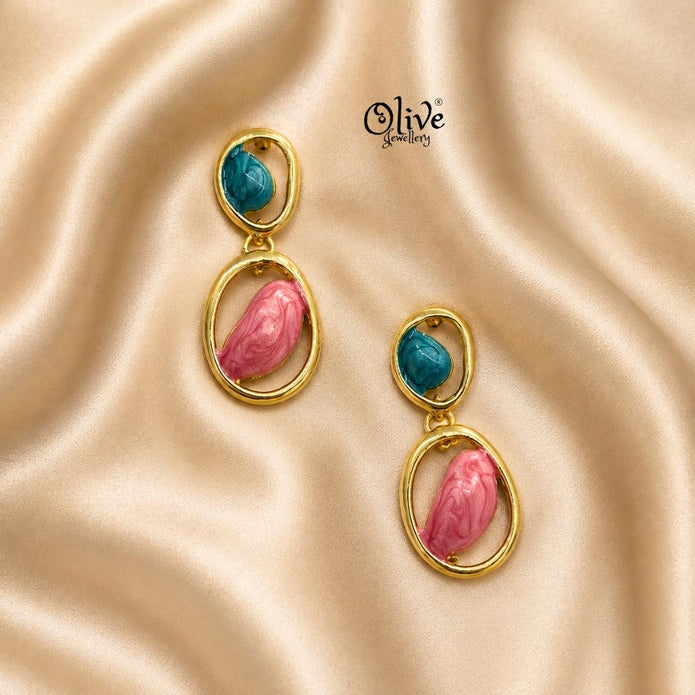 Enamel Earrings-1623