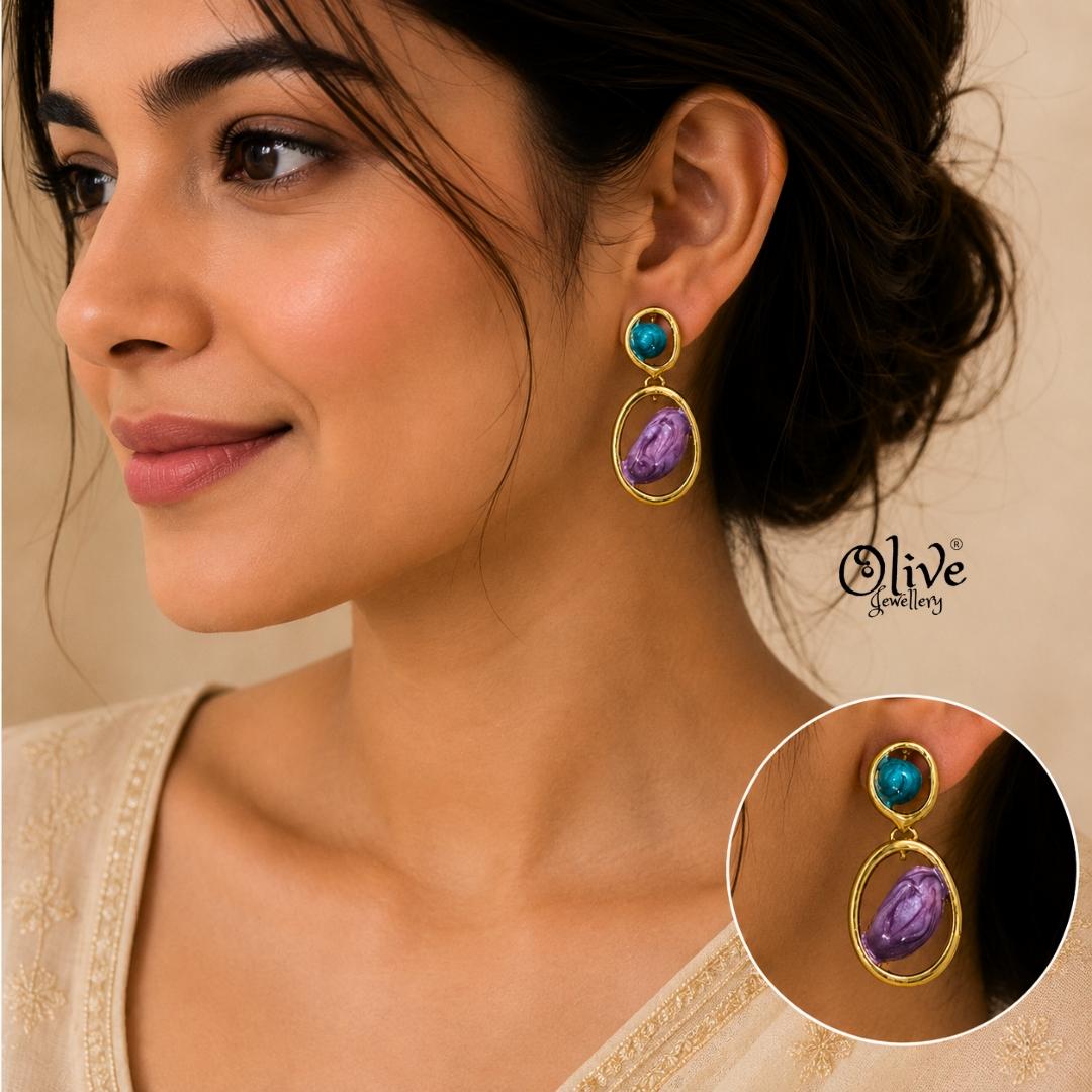 Enamel Earrings-1623