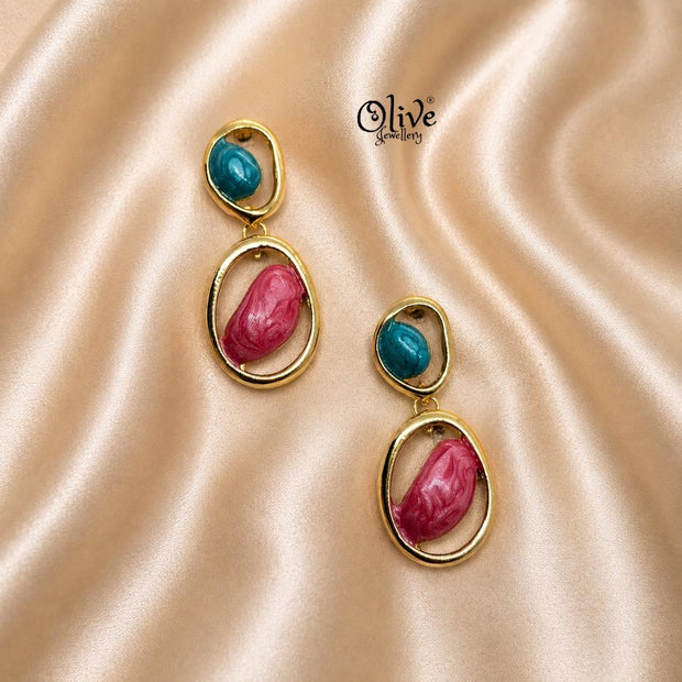 Enamel Earrings-1623