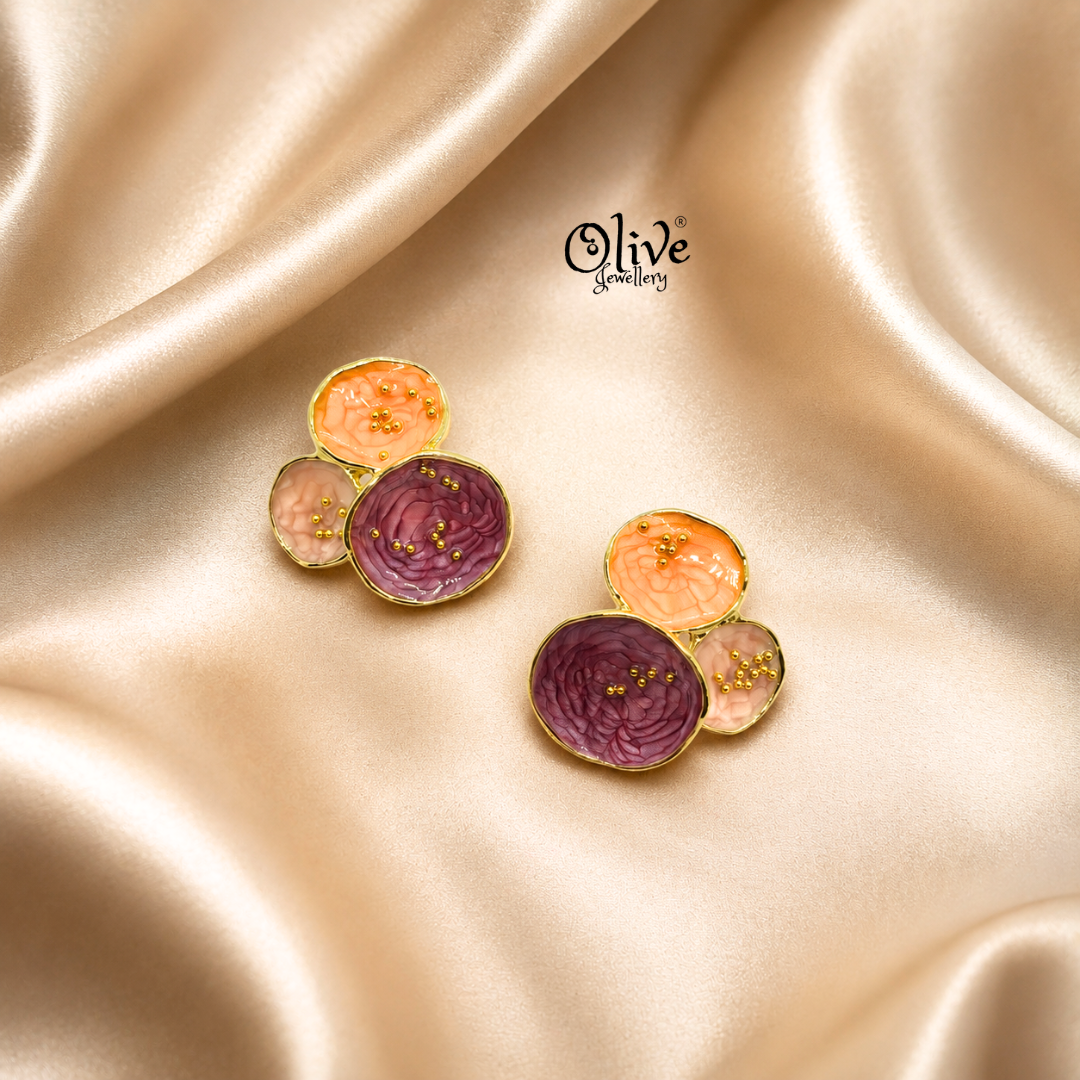Enamel Earrings-1628
