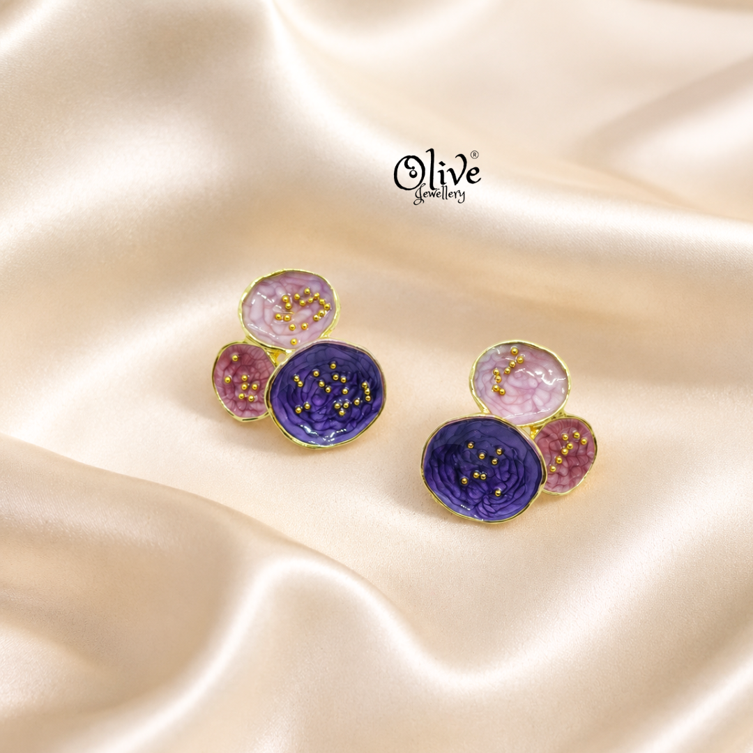 Enamel Earrings-1628