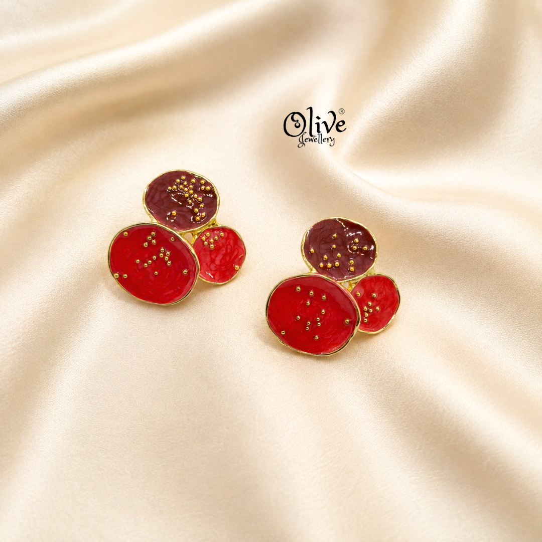 Enamel Earrings-1628