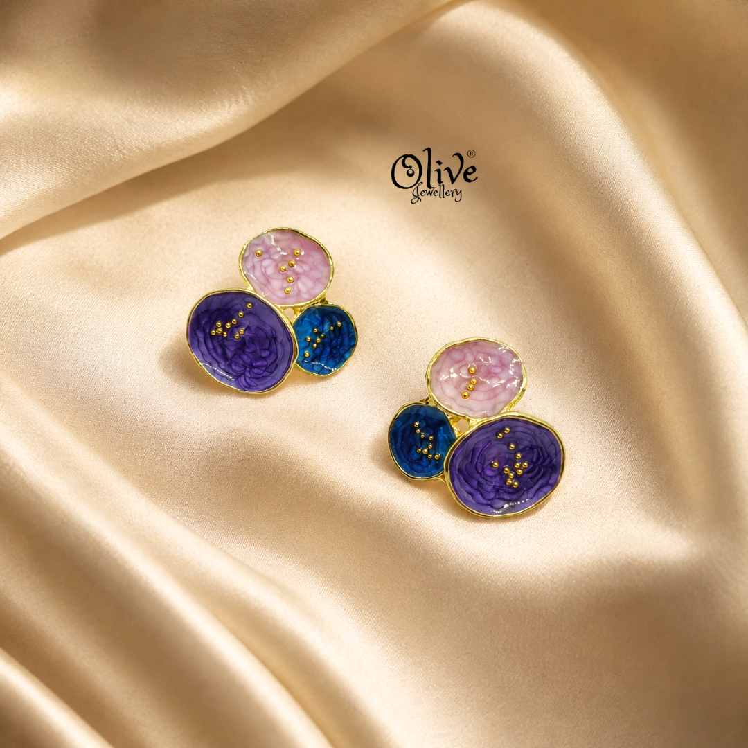 Enamel Earrings-1628