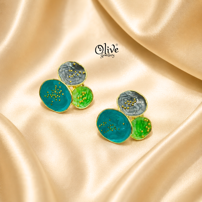 Enamel Earrings-1628